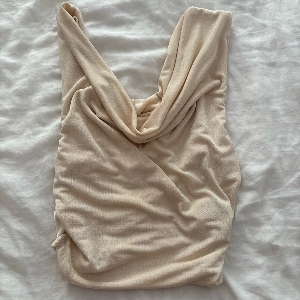 Cream Drape Top